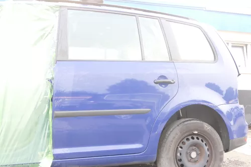 VW Touran 1T3 1T Tür hinten links Fahrerseite blau LL5M - ohne Anbauteile (160220)