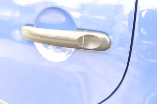 VW Touran 1T3 1T Tür hinten links Fahrerseite blau LL5M - ohne Anbauteile (160220)