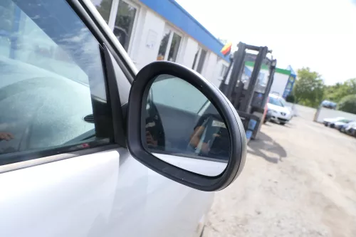 Seat Ibiza 6L elektrischer beheizter Spiegel Außenspiegel rechts schwarz matt