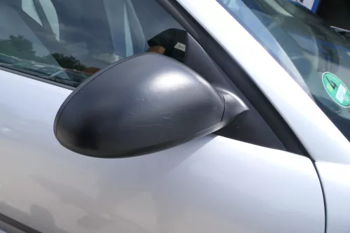 Seat Ibiza 6L elektrischer beheizter Spiegel Außenspiegel rechts schwarz matt (160246)