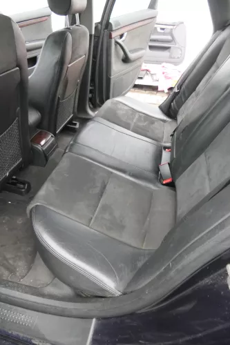 Audi A4 B6 B7 8E Avant Sitz Rückbank Rücksitzbank hinten Leder schwarz Alcantara (160417)