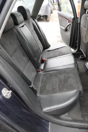 Audi A4 B6 B7 8E Avant Sitz Rückbank Rücksitzbank hinten Leder schwarz Alcantara (160417)