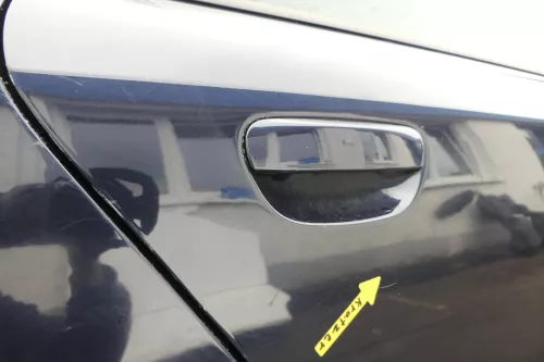 Audi A4 B6 8E nur Türblatt Tür hinten rechts blau LZ5L Kombi+Limo (160438)