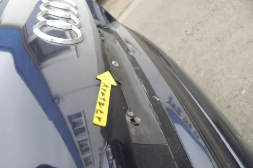 Audi A4 B6 8E Kombi Avant hinten Heckklappe mit Scheibe Deckel blau LZ5L ohneAnb (160439)