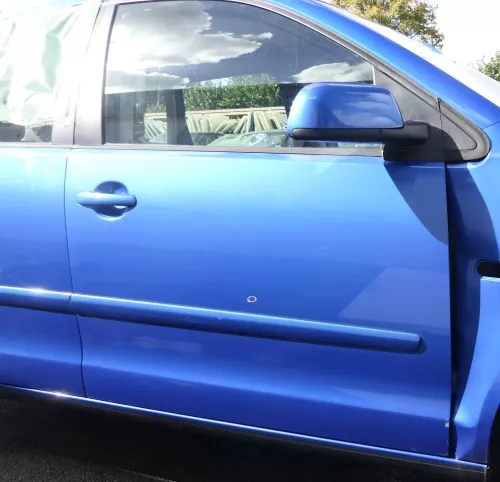 VW Polo 9N 9N3 Tür vorne rechts Beifahrertür 4/5-Türer blau LA5M - ohne Anbautei