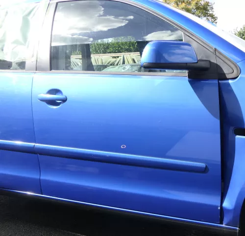 VW Polo 9N 9N3 Tür vorne rechts Beifahrertür 4/5-Türer blau LA5M - ohne Anbautei (160515)
