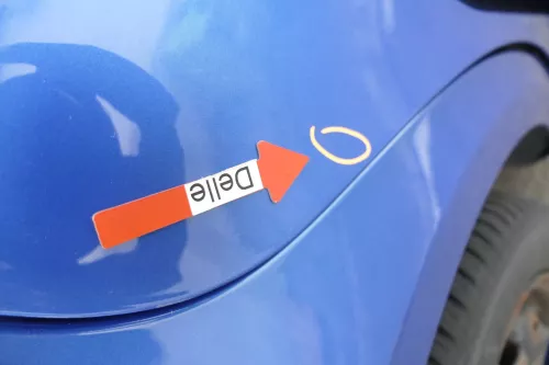 VW Polo 9N 9N3 Tür hinten rechts 4/5-Türer blau LA5M (160516)