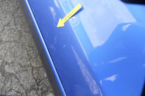 VW Polo 9N 9N3 Tür vorne links Fahrertür 4/5-Türer blau LA5M ohneAnbautei (160521)