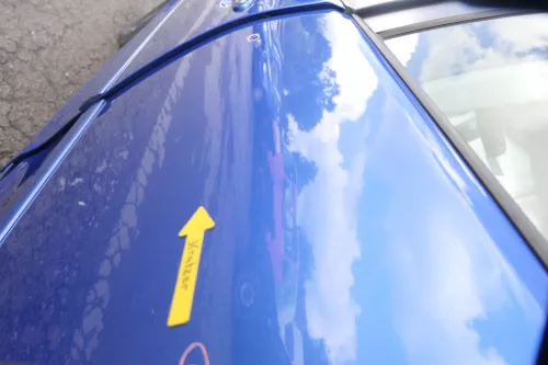VW Polo 9N 9N3 Tür hinten links 4/5-Türer blau LA5M (160522)