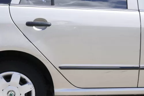 Skoda Fabia 6Y Combi Variant Kombi Tür hinten rechts gold beige gelb LF8F ohneAn (160663)