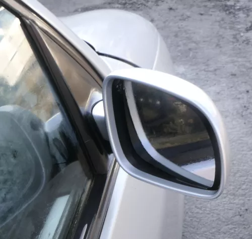 VW Lupo 6X Arosa manueller Spiegel Außenspiegel rechts silber LA7W grau (161137)