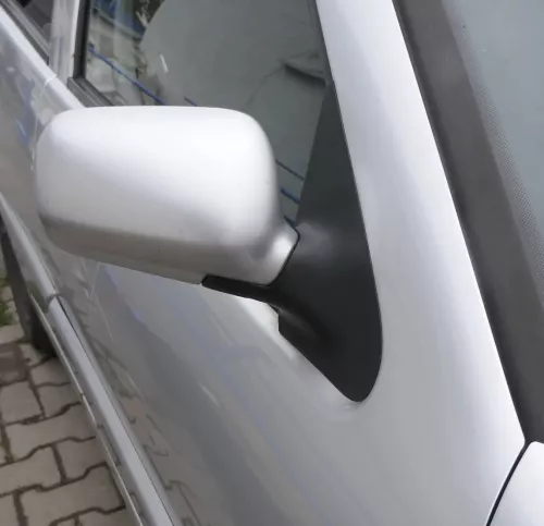 VW Polo Kombi elektrisch Spiegel vorne rechts Außenspiegel silber LS7N bisBj1999