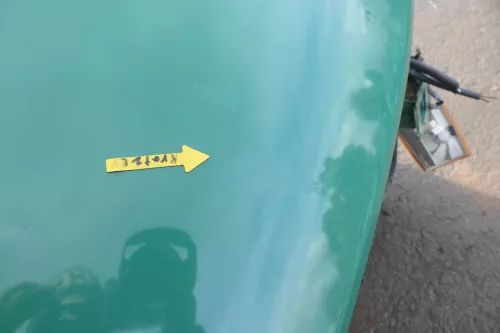 VW T4 Transporter Pritsche Motorhaube Haube Klappe vorne grün (161194)