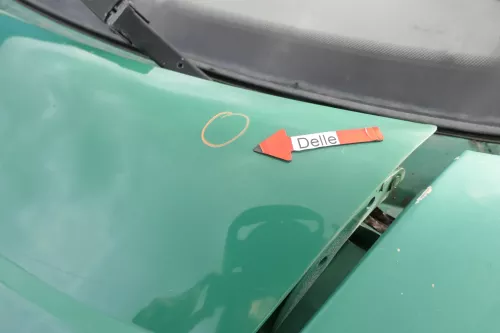 VW T4 Transporter Pritsche Motorhaube Haube Klappe vorne grün (161194)