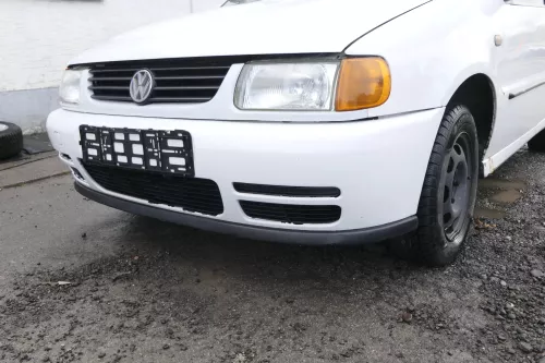 VW Polo 6N Stoßstange vorne breite Styling XXL Frontstoßstange weiß LB9A