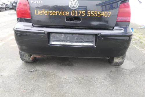 VW Polo 6N2 Stoßstange hinten Heckstoßstange Stoßfänger schwarz LC9Z - PDC (161272)