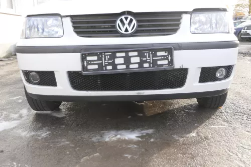 VW Polo 6N2 Stoßstange vorne Frontstoßstange Stoßfänger weiß LB9A +Grill 