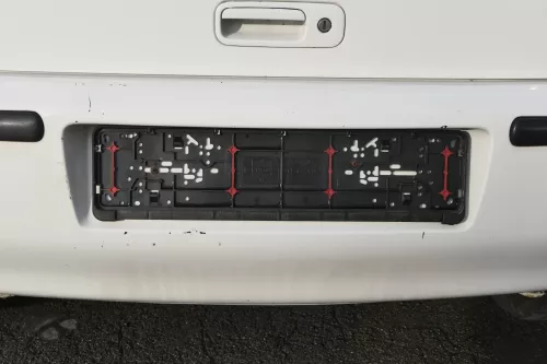 VW Polo 6N2 Stoßstange hinten Heckstoßstange Stoßfänger weiß LB9A (161333)