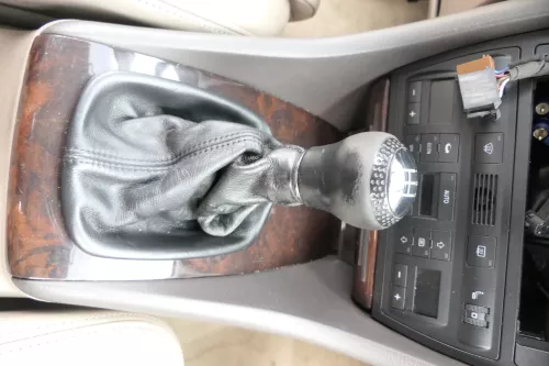 Audi A6 4B Schaltknauf Schaltsack Schaltknüppel original 6-Gang Leder schwarz