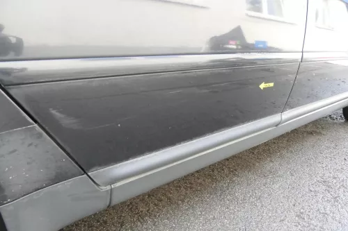 Audi A6 4B C5 Tür nur Türblatt hinten rechts schwarz LZ9W (161552)