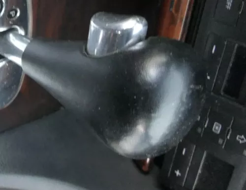 Audi A6 4B Griff Knopf Automatik Schaltknauf Schalthebel Leder schwarz S-line (161570)