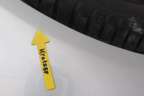 VW Passat 3B Kotflügel vorne rechts silber LB7Z grau (161686)