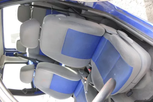 Seat Arosa Lupo Sitz vorne links Fahrersitz Höhenverstellung blau grau (161825)