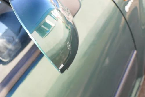 VW Golf 4 Bora manueller Spiegel vorne rechts Außenspiegel grün LC6M brightgreen (161862)