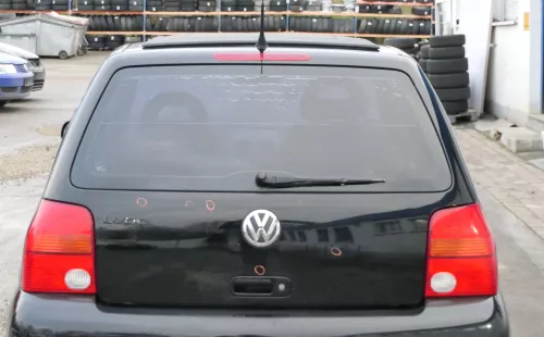 VW Lupo 6X Heckklappe Klappe Kofferraumklappe Scheibe schwarz L041 ohneAnbautei (162084)