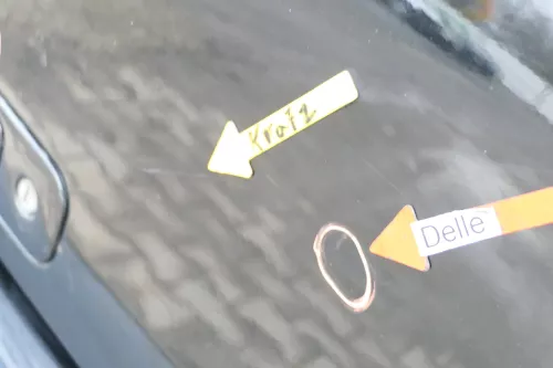 VW Lupo 6X Heckklappe Klappe Kofferraumklappe Scheibe schwarz L041 ohneAnbautei (162084)