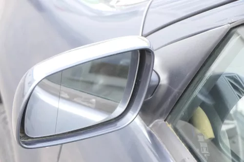 Skoda Fabia 6Y elektrisch Spiegel Außenspiegel links mit Glas grau LF7V (162151)