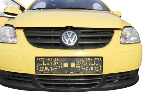 VW Fox 5Z Stoßstange vorne Stoßfänger gelb LY1C mit Grill (162304)