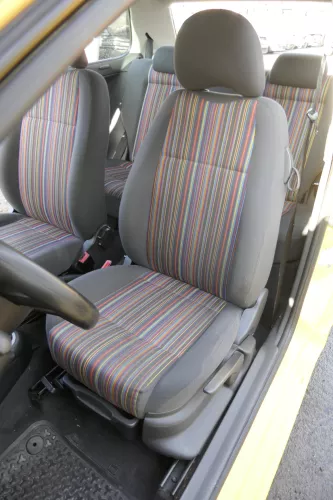 VW Fox Sitz Fahrersitz vorne links OHNEAirbag höhenverstellbar  (162321)