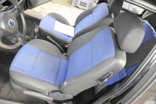 Seat Arosa 6H VW Lupo Sitz vorne links Fahrersitz Höhenverstellung blau schwarz (162359)