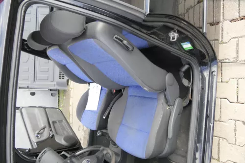 Seat Arosa 6H VW Lupo Sitz vorne links Fahrersitz Höhenverstellung blau schwarz (162359)