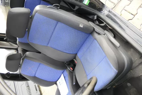Seat Arosa 6H VW Lupo Sitz vorne links Fahrersitz Höhenverstellung blau schwarz (162359)