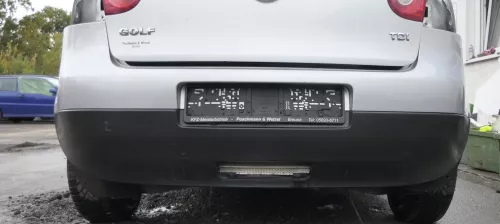 VW Golf 5 1K Limousine Stoßstange hinten Heckstoßstange silber LA7W (162378)