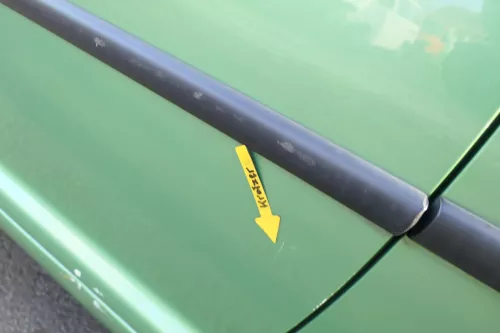 VW Golf 4 Tür vorne links Fahrertür 2/3-Türer grün LA6P ohneAnbauteile (162594)