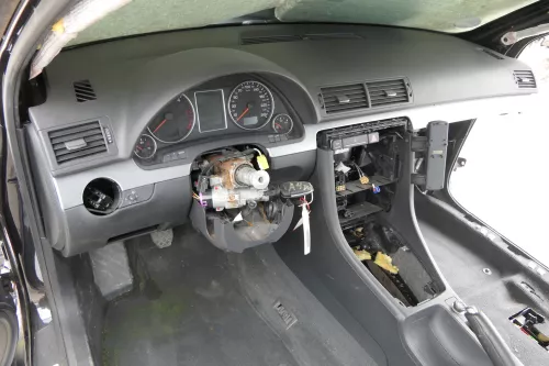 Audi A4 B6 8E B7 vorne Dekor Leisten Abdeckung Lichtschalter aluminium gebürstet (162975)