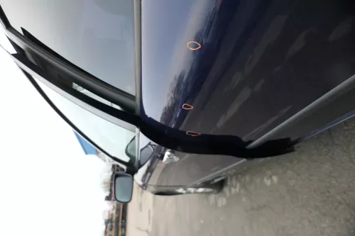 Seat Leon Toledo 1M Tür vorne links Fahrertür blau LB5N -ohne Anbauteile (163159)