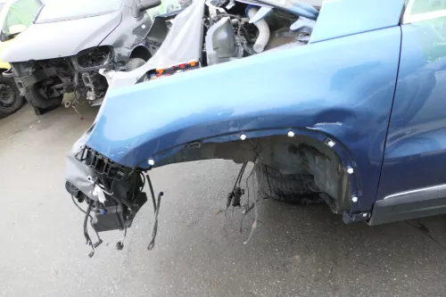 VW Tiguan Kotflügel vorne links blau LA5J original 5N0821105A - DELLEN (163466)