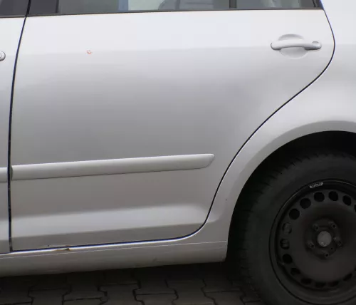 VW Golf Plus 5M Türblatt Tür Blech hinten links grau silber LA7W (163503)