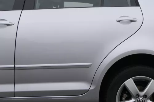 VW Golf Plus 5M 6 521 Türblatt Tür Blech hinten links grau silber LA7W (163536)