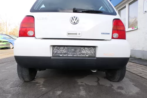 VW Lupo Stoßstange hinten Heckstoßstange Stoßfänger weiß LB9A (163780)