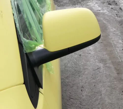 VW Polo 9N 9N3 elektrischer Spiegel Außenspiegel links vorne gelb LD1B (163802)