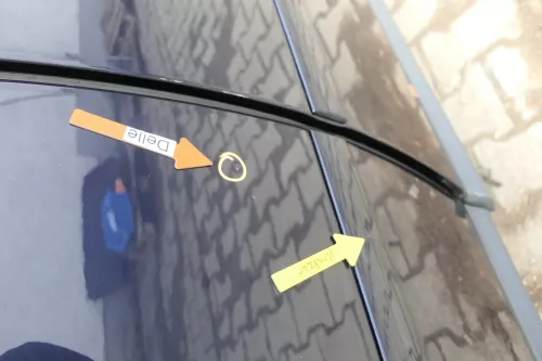 Audi A6 4B C5 Tür Türblatt hinten rechts blau LZ5L (164111)