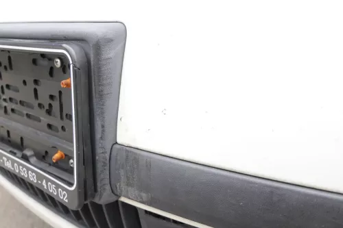 Skoda Fabia 6Y Stoßstange Stoßfänger vorne weiß LF9E 2000-2004 (164154)