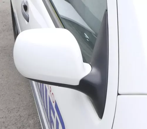 Skoda Fabia 6Y elektrisch Spiegel Außenspiegel rechts mit Glas weiß LF9E