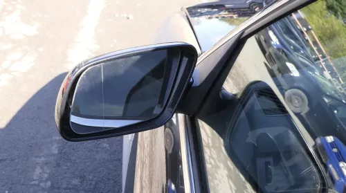 Audi A6 4B Spiegel Außenspiegel links elektrisch schwarz LZ9W mit GLAS