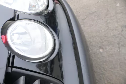 VW Polo 9N Stoßstange Frontstoßstange vorne schwarz L041 black (164267)